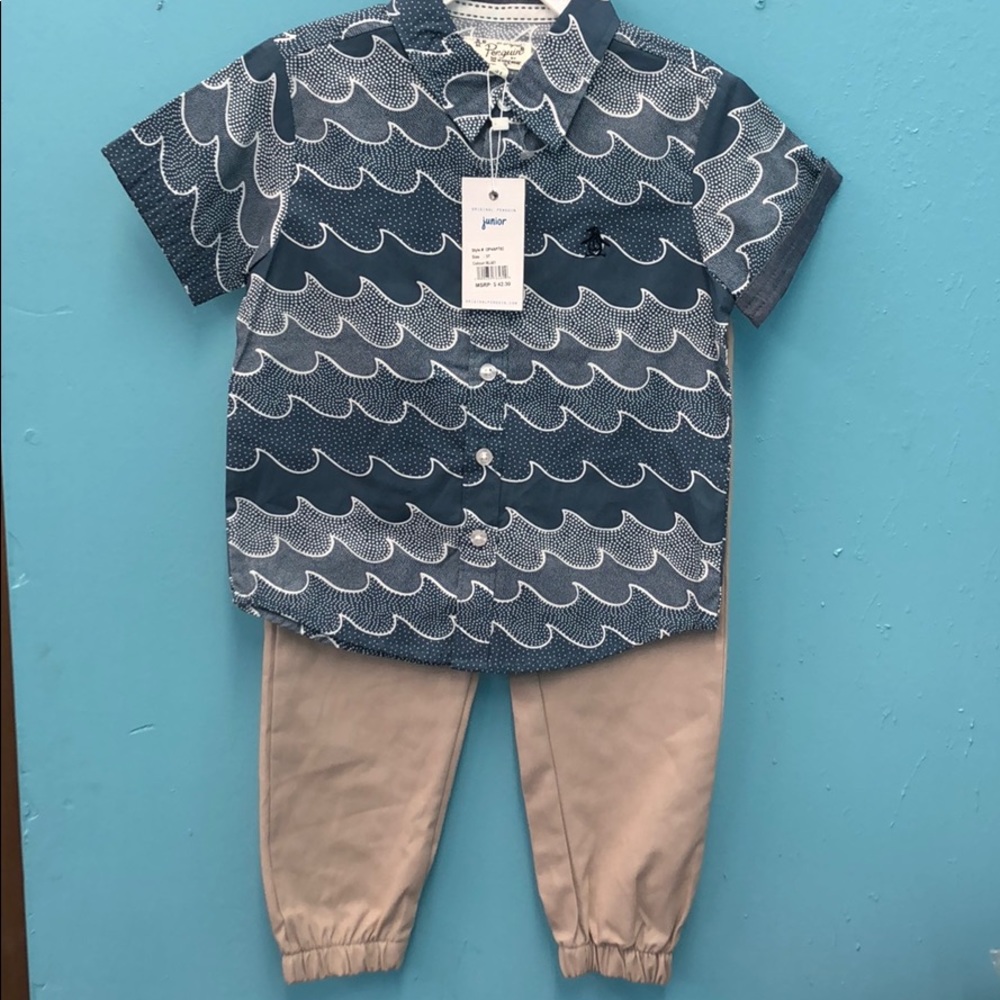 NWT Boys Penguin Brand set